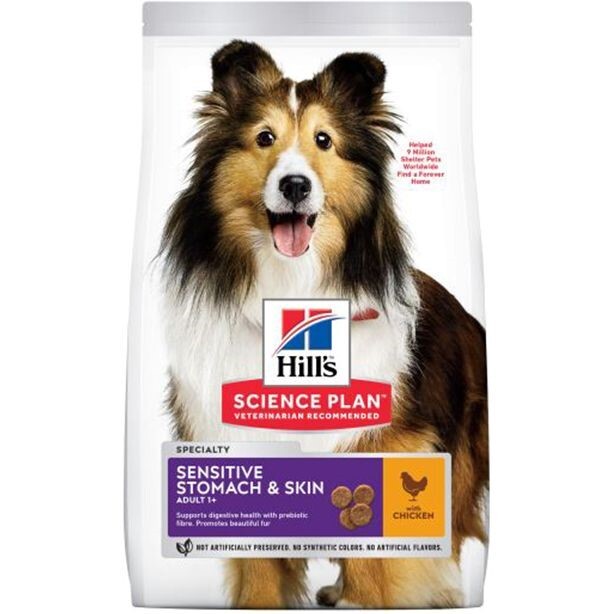 Hill's Science Plan Sensitive Stomach & Skin Medium Adult Dog Food with Chicken - 2.5Kg Hill's Science Plan Sensitive Stomach & Skin Medium Adult Dog Food with Chicken - 2.5Kg