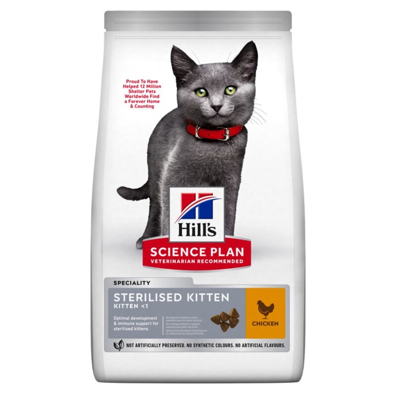 Hill's Science Plan Sterilised Cat Kitten - 1.5Kg Hill's Science Plan Sterilised Cat Kitten - 1.5Kg
