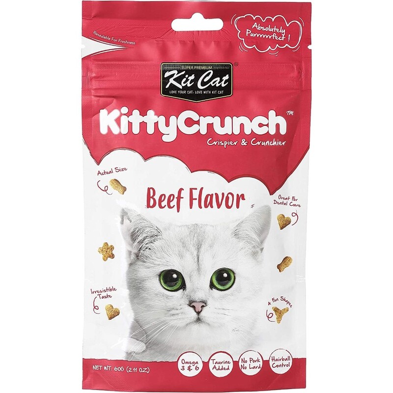Kit Cat Kitty Crunch Beef Flavor (60 g) Kit Cat Kitty Crunch Beef Flavor (60 g)