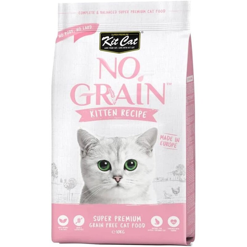 Kit Cat No Grain Super Premium Cat Food Kitten Recipe 10Kg Kit Cat No Grain Super Premium Cat Food Kitten Recipe 10Kg