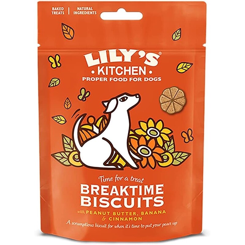 Lily's Kitchen Breaktime Biscuits Dog Treats (80 g) Lily's Kitchen Breaktime Biscuits Dog Treats (80 g)