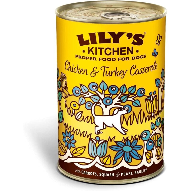 Lily's Kitchen Chicken & Turkey Casserole Wet Dog Food (400 g)