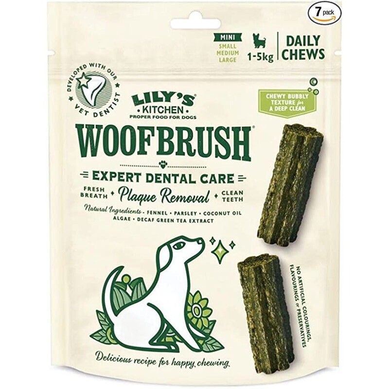 Lily's Kitchen Mini Woofbrush Dental Chew (10X13G) Lily's Kitchen Mini Woofbrush Dental Chew (10X13G)