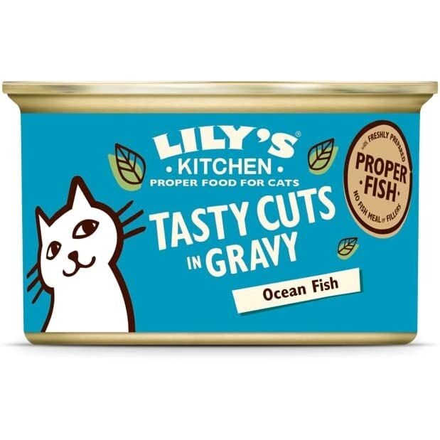 Lily's Kitchen Tasty Cuts Ocean Fish Wet Cat Food (85G) Lily's Kitchen Tasty Cuts Ocean Fish Wet Cat Food (85G)