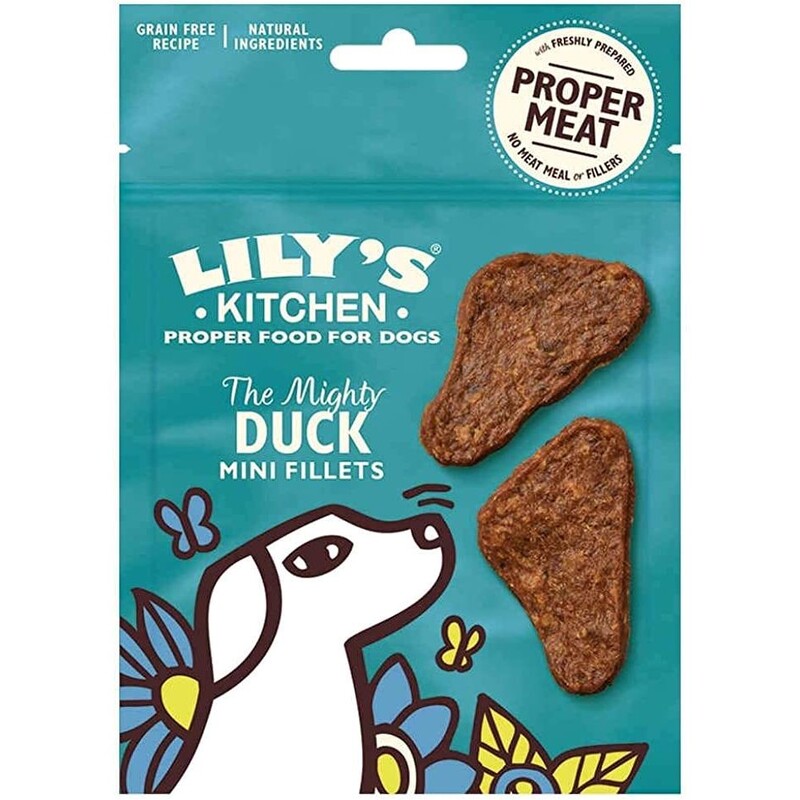 Lily's Kitchen The Mighty Duck Mini Jerky Grain Free Dog Treats (70 g) Lily's Kitchen The Mighty Duck Mini Jerky Grain Free Dog Treats (70 g)