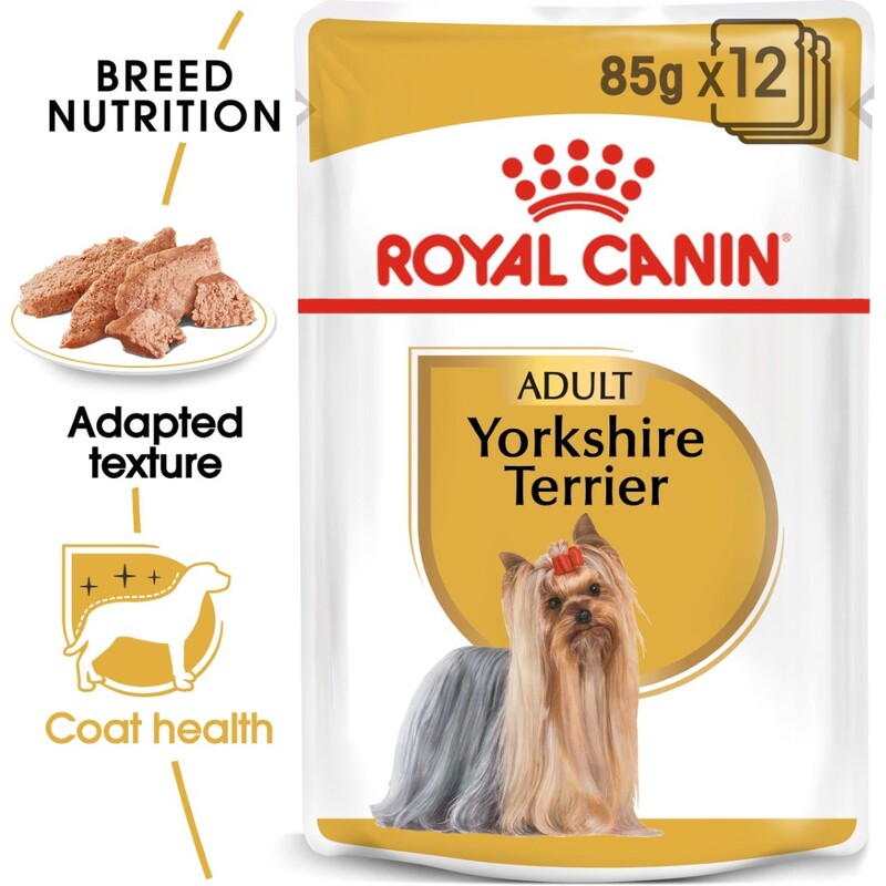 Royal Canin Breed Health Nutrition Yorkshire Adult Wet Food Pouches (12 x 85g)