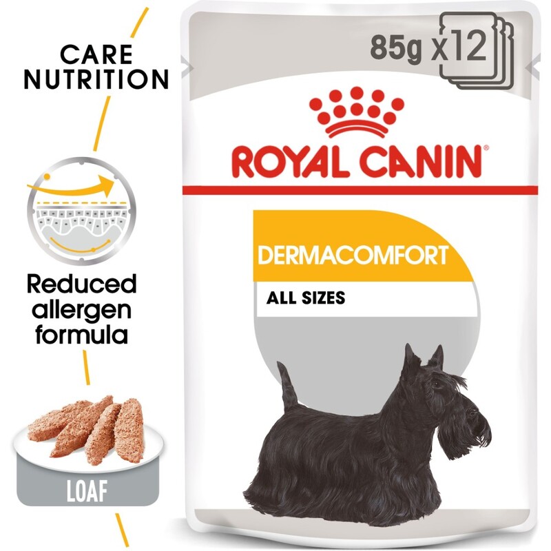 Royal Canin Canine Care Nutrition Dermacomfort Wet Food Pouches (12 x 85g) Royal Canin Canine Care Nutrition Dermacomfort Wet Food Pouches (12 x 85g)