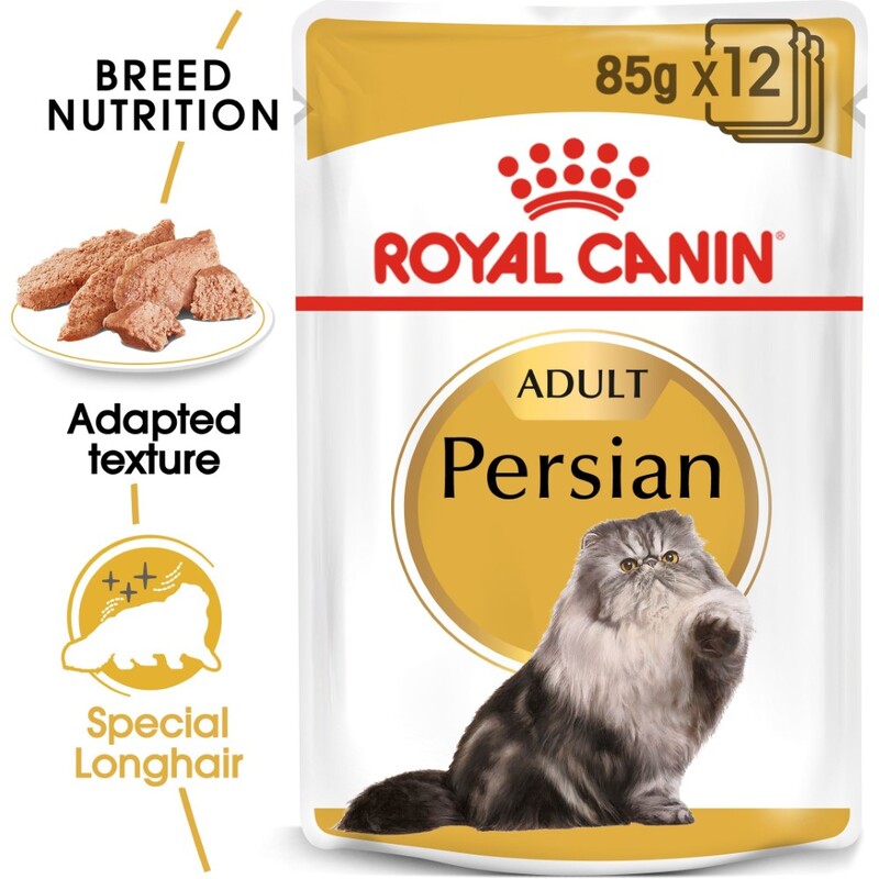 Royal Canin Feline Breed Nutrition Persian Wet Food Pouches (12 x 85g)