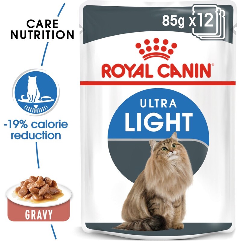 Royal Canin Feline Care Nutrition Light Weight Care Wet Food Pouches (12 x 85g)