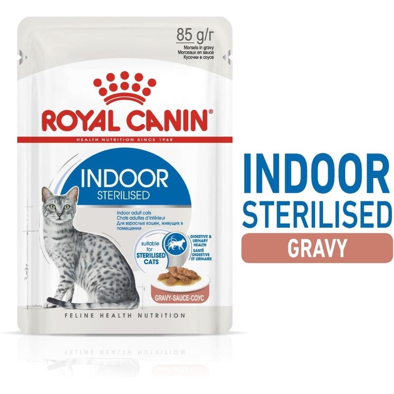 Royal Canin Feline Health Nutrition Indoor Wet Food Pouches (12 x 85g) Royal Canin Feline Health Nutrition Indoor Wet Food Pouches (12 x 85g)