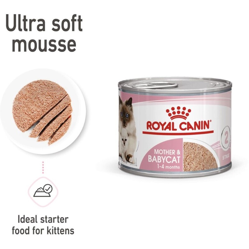 Royal Canin Feline Health Nutrition Mother & Babycat Mousse (Wet Food - Cans) Royal Canin Feline Health Nutrition Mother & Babycat Mousse (Wet Food - Cans)