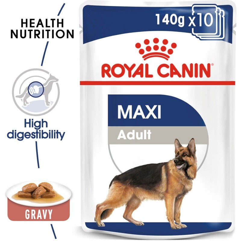 Royal Canin Size Health Nutrition Maxi Adult Wet Food Pouches (12 x 85g) Royal Canin Size Health Nutrition Maxi Adult Wet Food Pouches (12 x 85g)