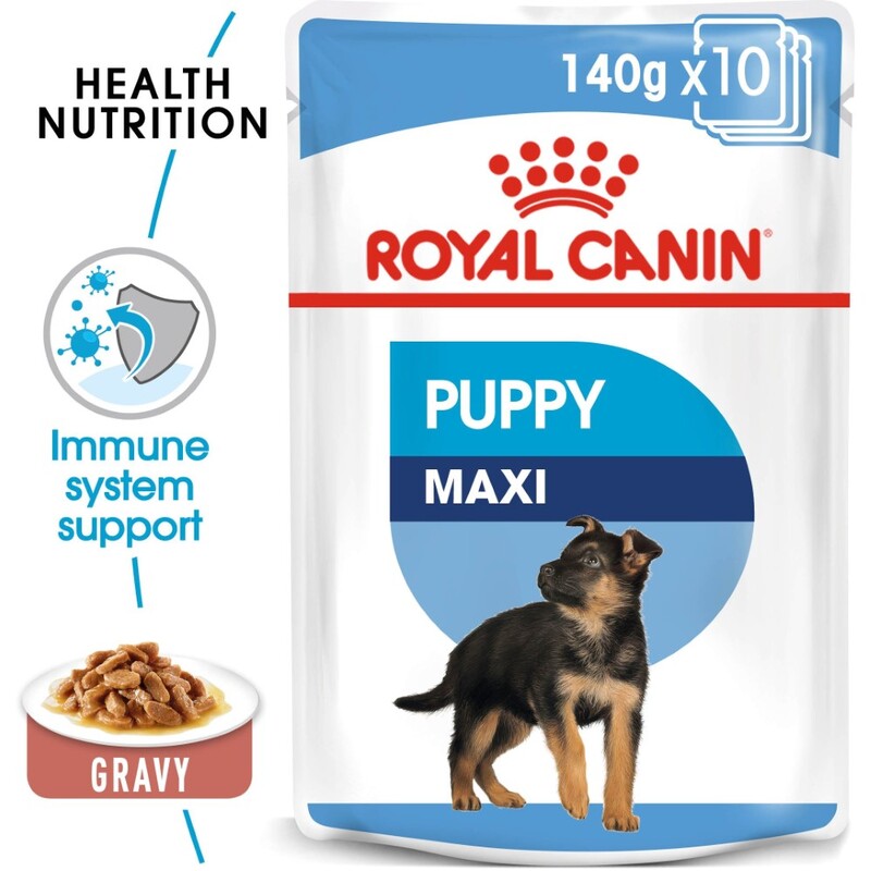 Royal Canin Size Health Nutrition Maxi Puppy Wet Food Pouches (12 x 85g)