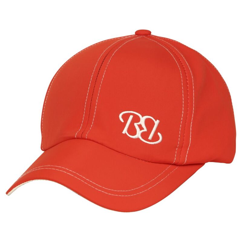 B180 Bb Logo4 Adult Unisex Trucker Cap Orange