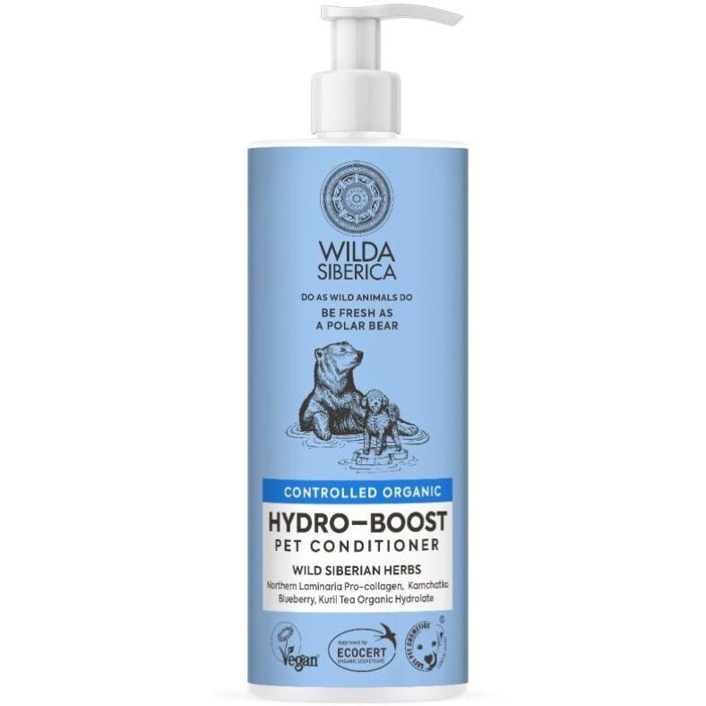 Wilda Siberica Controlled Organic - Natural & Vegan Hydro-Boost Pet Conditioner - 400 ml