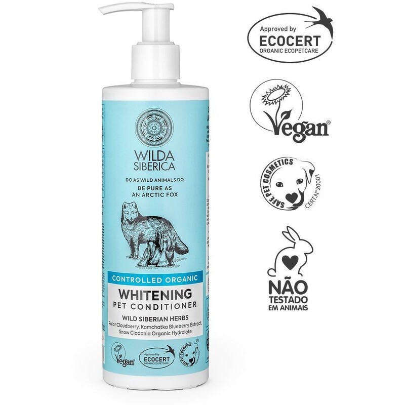 Wilda Siberica Controlled Organic - Natural & Vegan Whitening Pet Conditioner - 400 ml