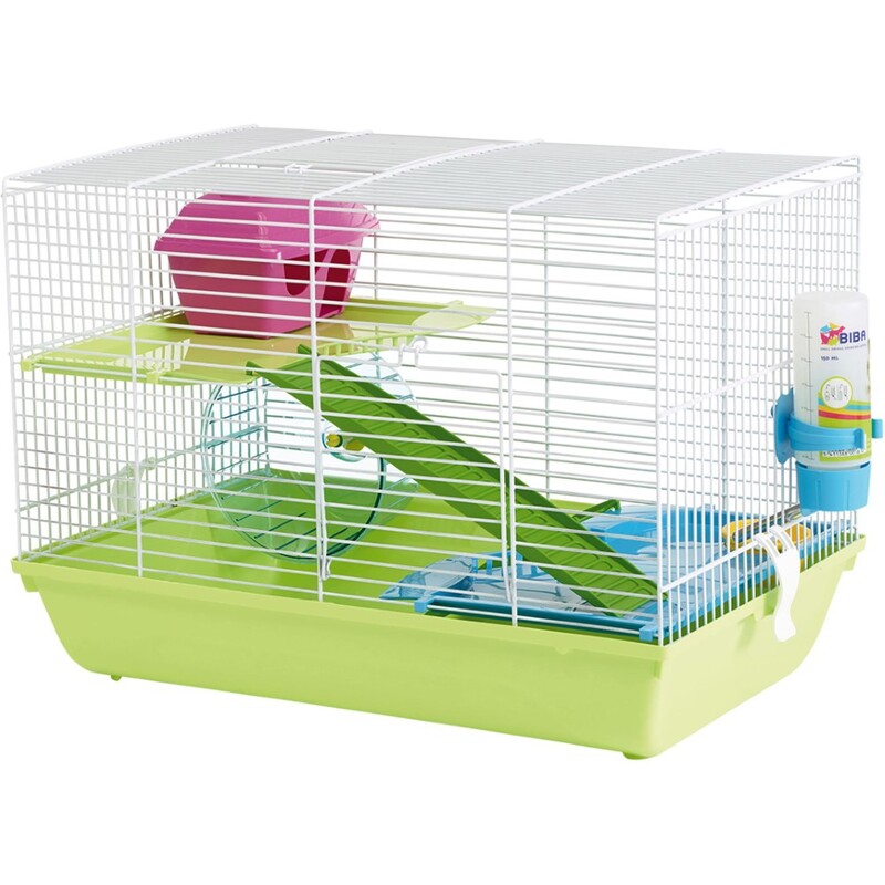 Savic Martha Triple Hamster Cage - 47 x 30 x 21 cm - White/Green Savic Martha Triple Hamster Cage - 47 x 30 x 21 cm - White/Green
