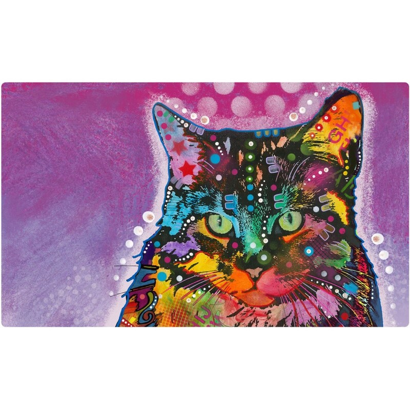 Drymate Cat Bowl Placemat Neon Pink 12 x 20 inch/30 cm x 50 cm Drymate Cat Bowl Placemat Neon Pink 12 x 20 inch/30 cm x 50 cm