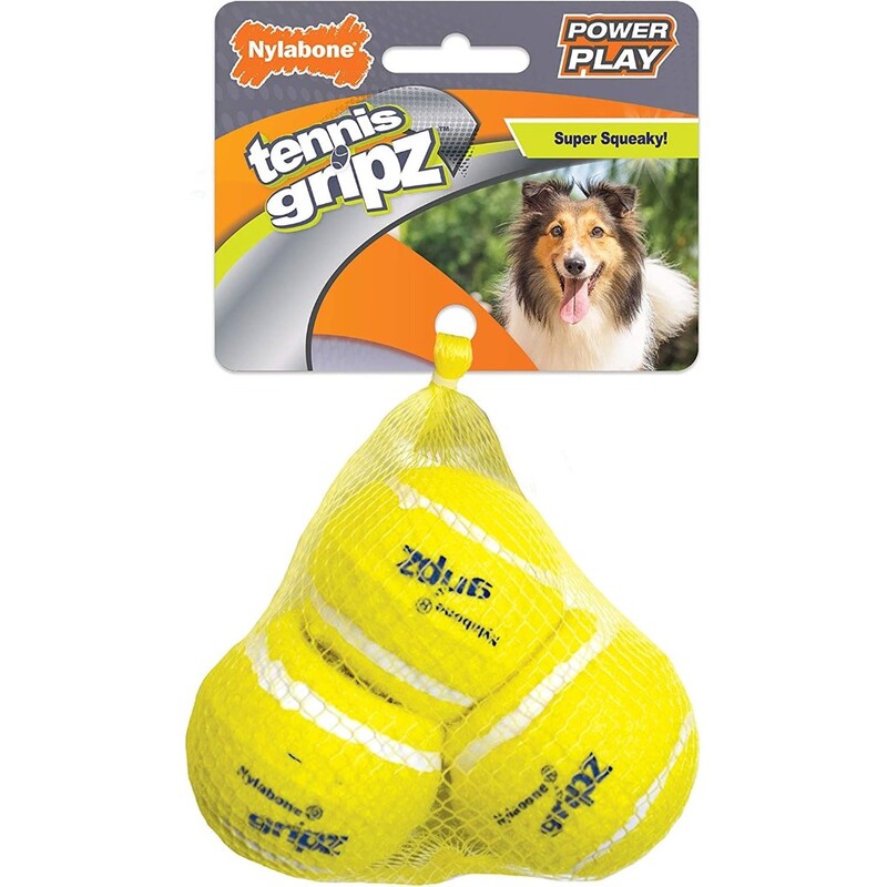 Nylabone Play Tennis Ball Med 3Pk 2.5In