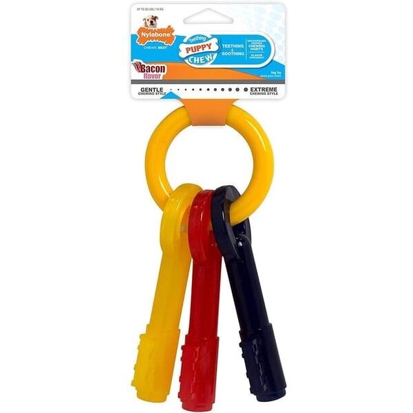 Nylabone Puppy Teething Keys Chew Toys - Large Nylabone Puppy Teething Keys Chew Toys - Large