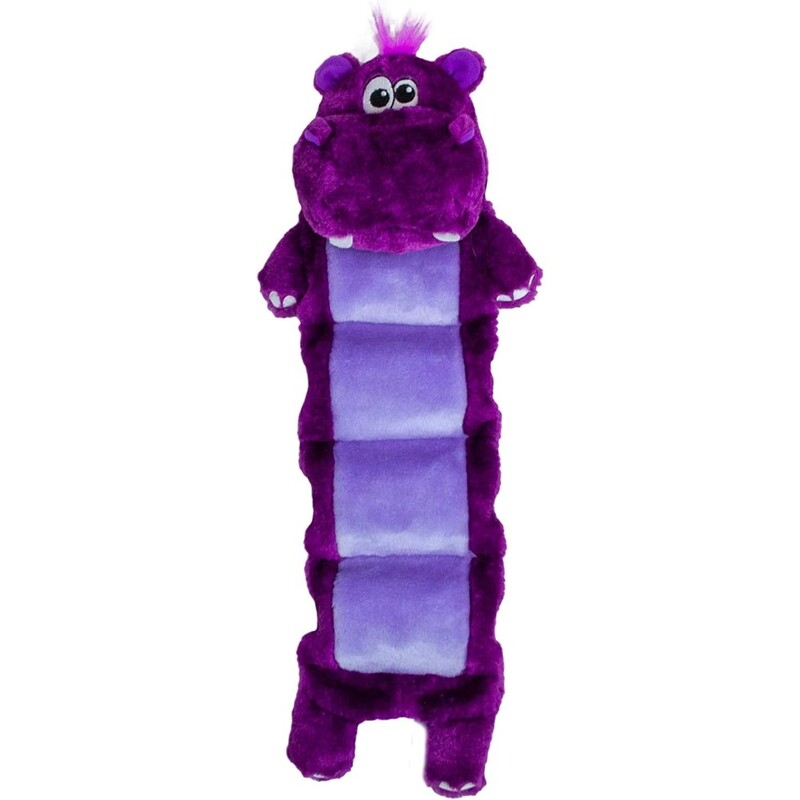 Outward Hound Squeaker Palz Invincibles Squeaker Plush Dog Toy By Outward Hound - 5 Squeakers - Hippo Outward Hound Squeaker Palz Invincibles Squeaker Plush Dog Toy By Outward Hound - 5 Squeakers - Hippo