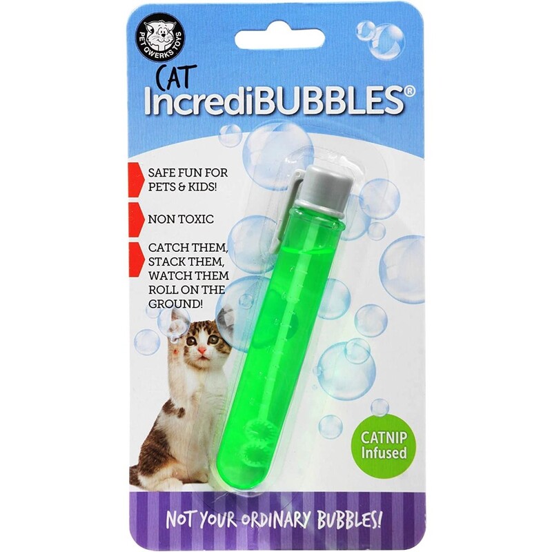 Pet Qwerks Incredibubbles Catnip Flavor For Cats