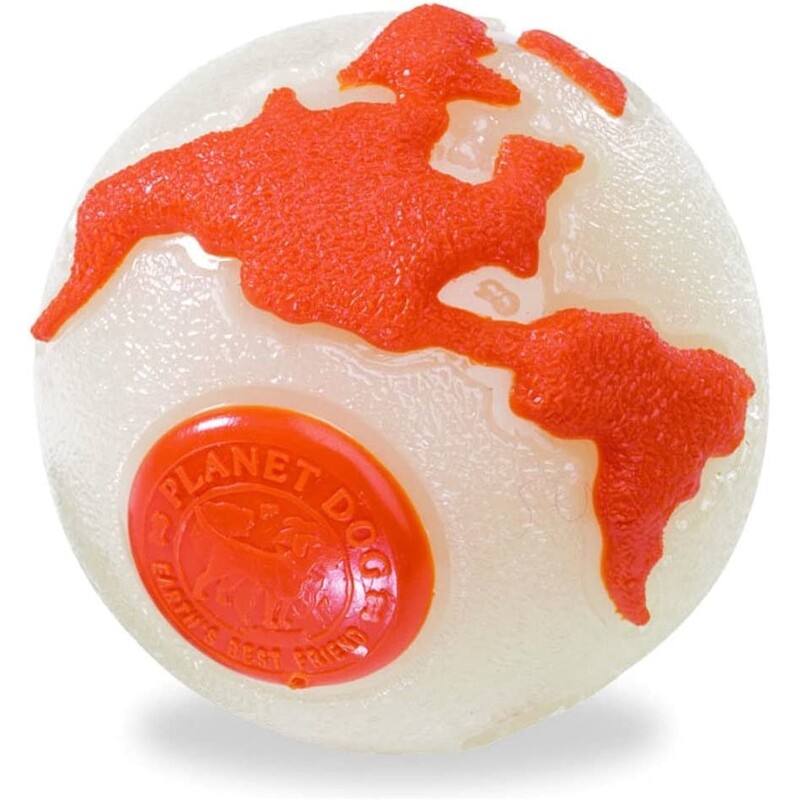 Planet Dog Orbee-Tuff Durable Chew-Fetch Ball Dog Toy - Orange - Large