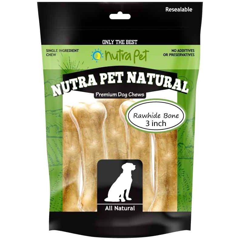 Nutrapet Rawhide Bone 3 Inch