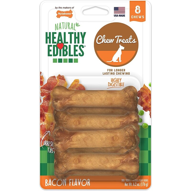 Nylabone Healthy Edible Bacon with Vita Triple Pack Bl Regular