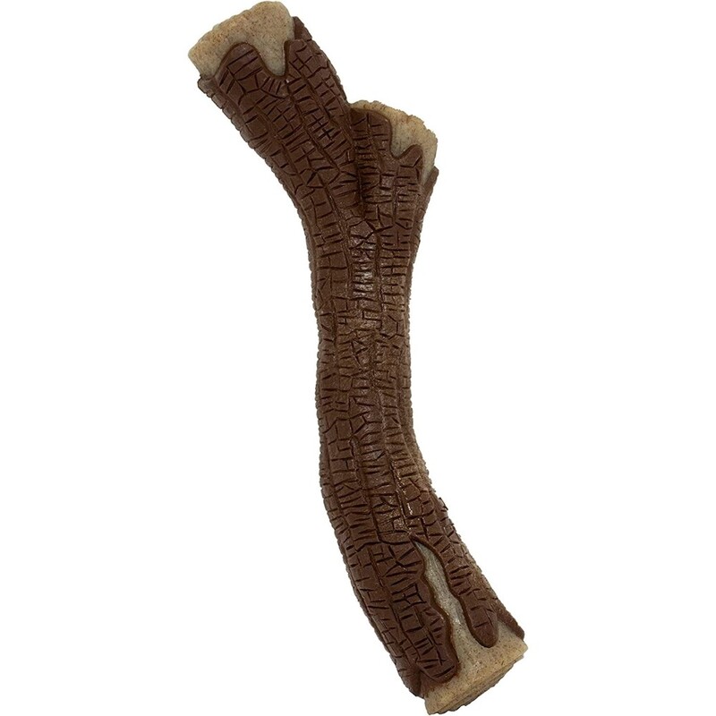 Nylabone Real Wood Stick Strong Dog Stick Chew Toy - Maple Bacon - 1 Count - Wolf Nylabone Real Wood Stick Strong Dog Stick Chew Toy - Maple Bacon - 1 Count - Wolf
