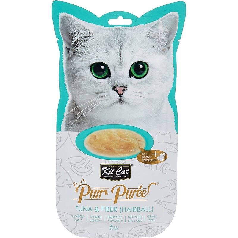Kit Cat Puree Tuna & Fiber (Hairball) Kit Cat Puree Tuna & Fiber (Hairball)