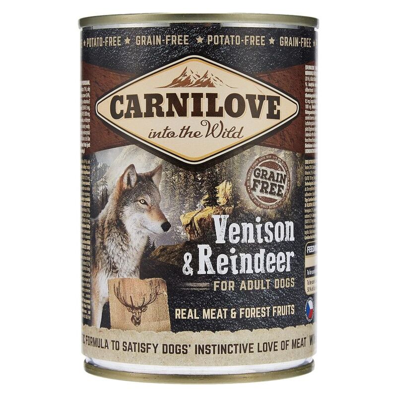 Carnilove Venison & Reindeer For Adult Dogs (Wet Food Cans) 400g