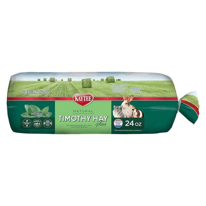 Kaytee Timothy Hay Plus Mint 6/24oz/680g Kaytee Timothy Hay Plus Mint 6/24oz/680g