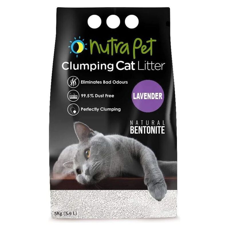 Nutrapet Lavender White Compact Cat Litter 5Kg