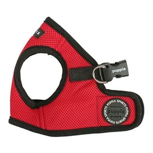 Puppia Soft Vest Harness B Red L 16.1-16.9-Inch