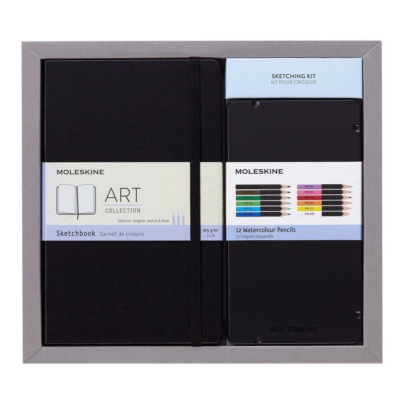 Moleskine Art Sketching Kit + Colored Pencil Set Moleskine Art Sketching Kit + Colored Pencil Set