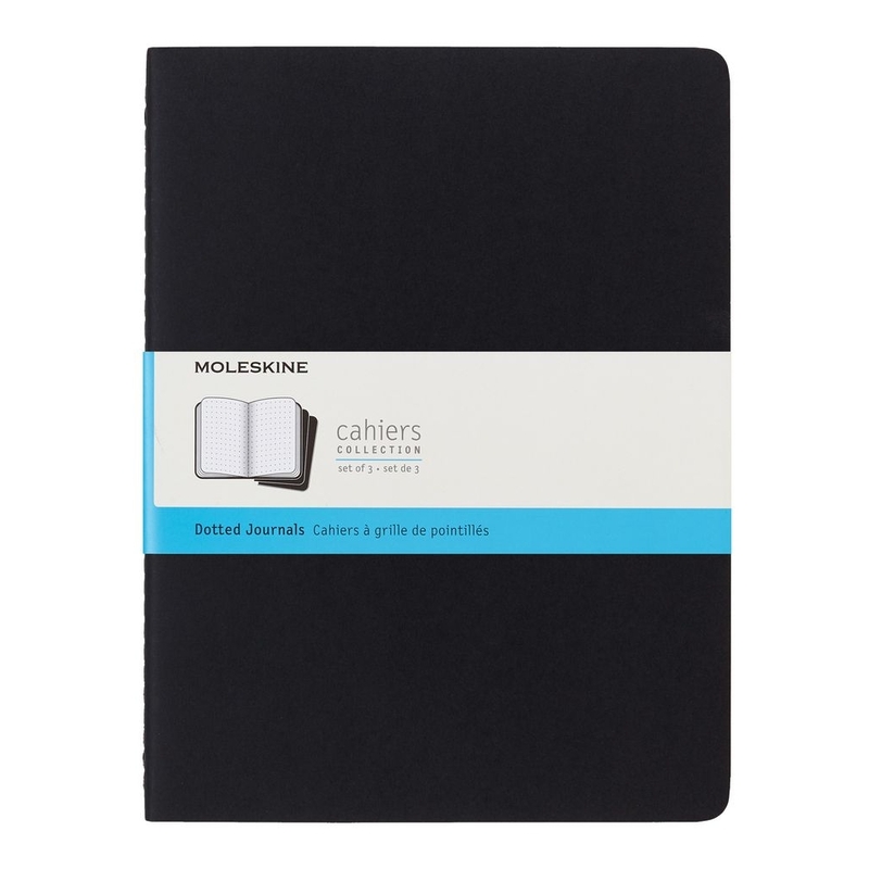 Moleskine Cahier Journals XL Dotted Black