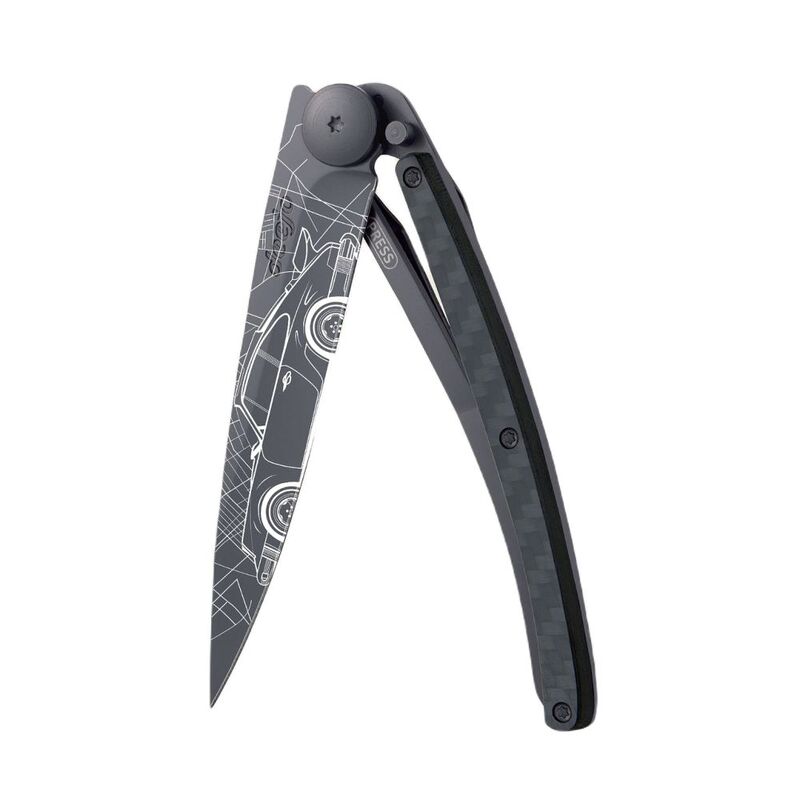 Deejo 37G Pocket Knife - Carbon Fiber/Young Timer (Black) Deejo 37G Pocket Knife - Carbon Fiber/Young Timer (Black)