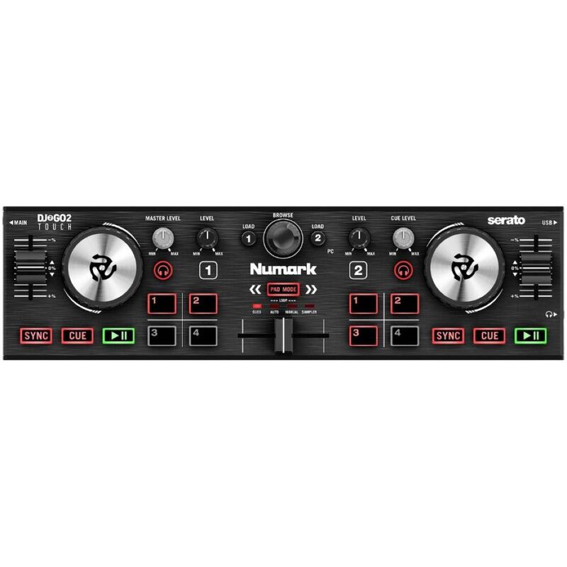 Numark DJ2GO2Touch Pocket Dj Controller - Black