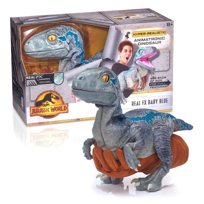 Jurassic World Animatronic Dinosaur Real Rx Baby Blue Figure