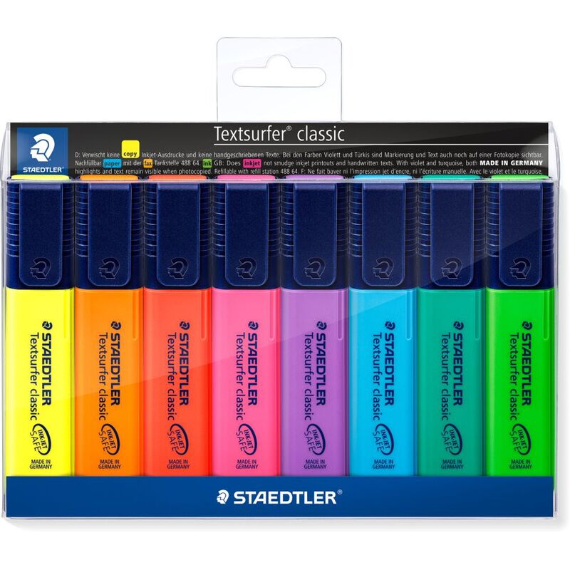 Staedtler Textsurfer Classic Highlighters Set Of 8