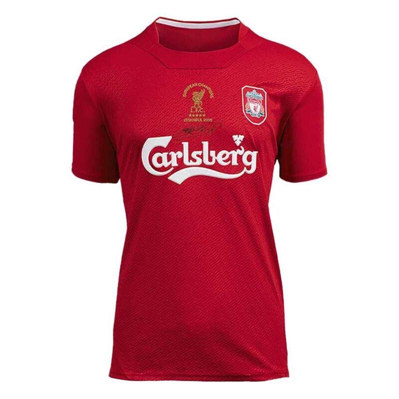 Bootroom Collection Steven Gerrard Back Signed '05 Liverpool FC CL Final Shirt (Boxed) Bootroom Collection Steven Gerrard Back Signed '05 Liverpool FC CL Final Shirt (Boxed)