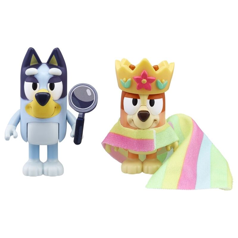 Bluey Queens Bingo And Bluey Figures (Pack Of 2) 13084