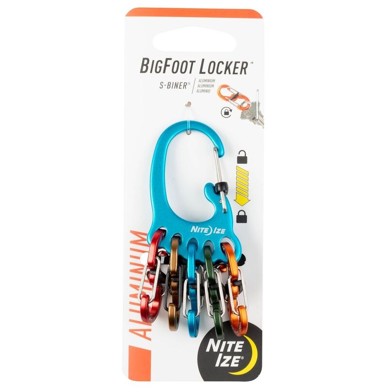 Nite Ize Bigfoot Locker Keyrack Aluminum (Assortment - Includes 1) Nite Ize Bigfoot Locker Keyrack Aluminum (Assortment - Includes 1)