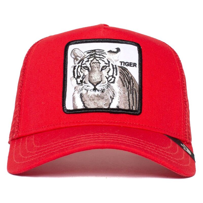 Goorin Bros The White Tiger Unisex Trucker Caps Red