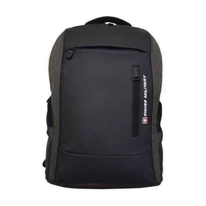 Swiss Military Jackpot Backpack 29L - Black/Brown