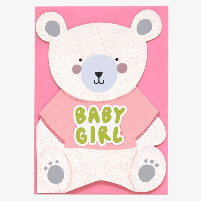 Raspberry Blossom Baby Girl Greeting Card (16.2 x 11.4cm) Raspberry Blossom Baby Girl Greeting Card (16.2 x 11.4cm)