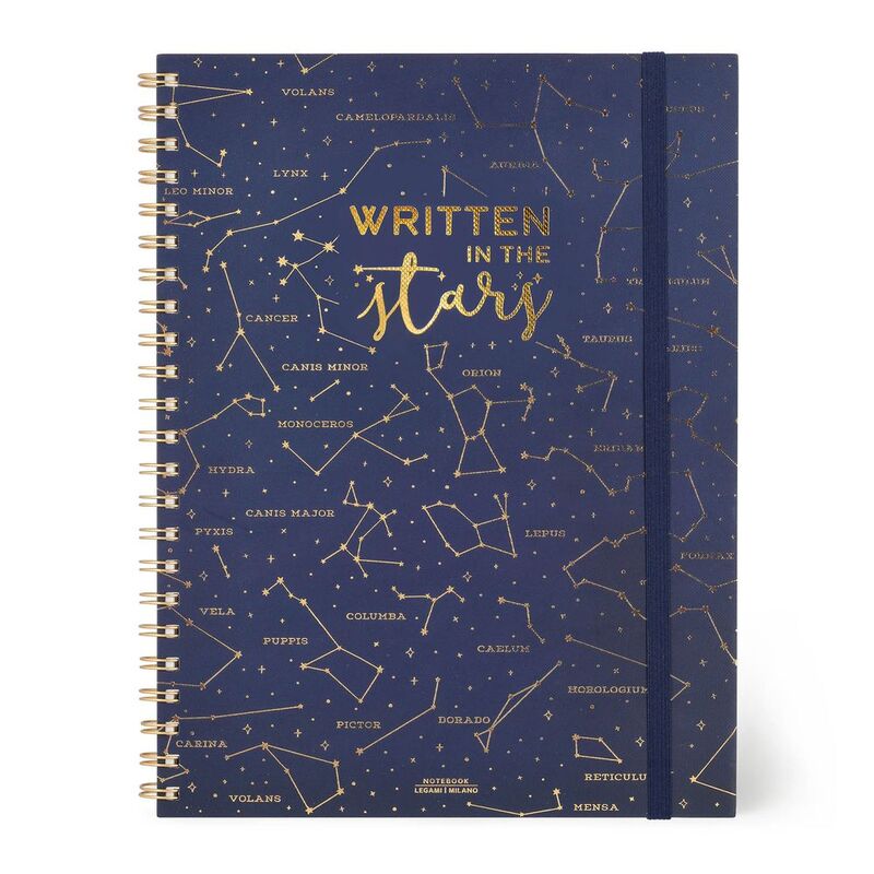 Legami 3-in-1 Spiral Notebook- Maxi Trio Spiral Notebook - Stars