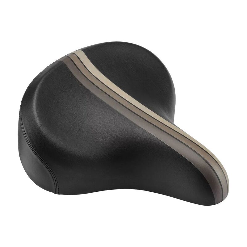 Electra Retro Stripe Saddle w/Elastomers Black