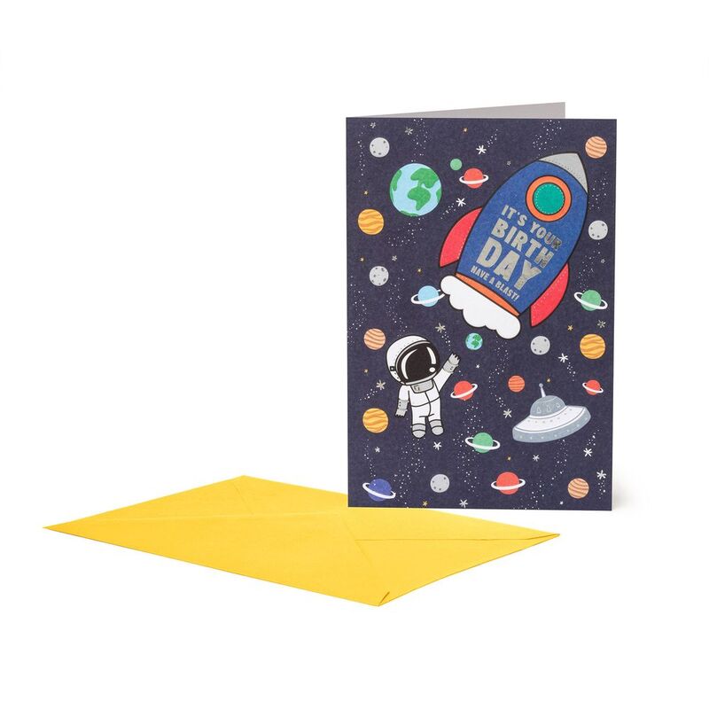 Legami Greeting Card - Large - Space (11.5 x 17 cm)